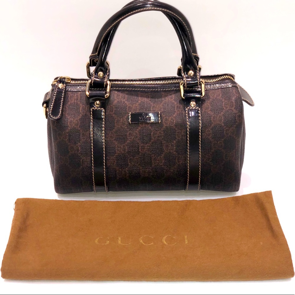 Gucci Joy Boston Bag GG Canvas Small